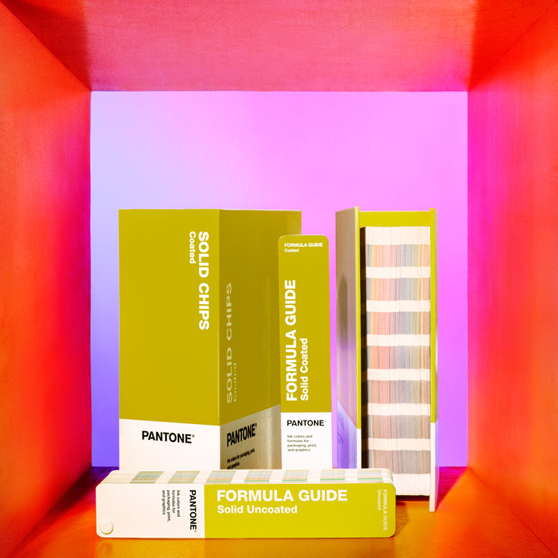 PANTONE Solid Color Set gestreken en ongestreken