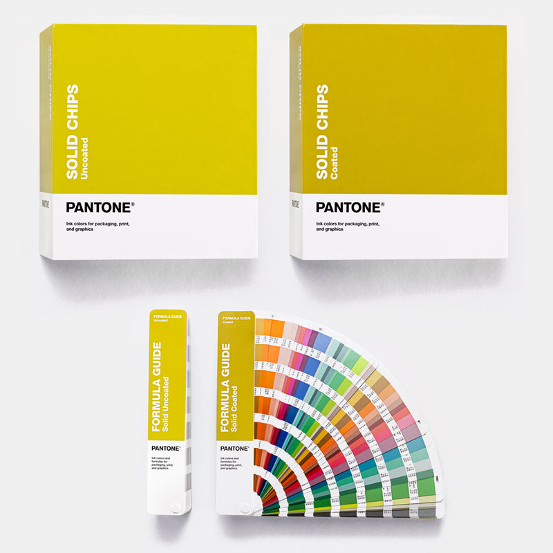 PANTONE Solid Color Set gestreken en ongestreken