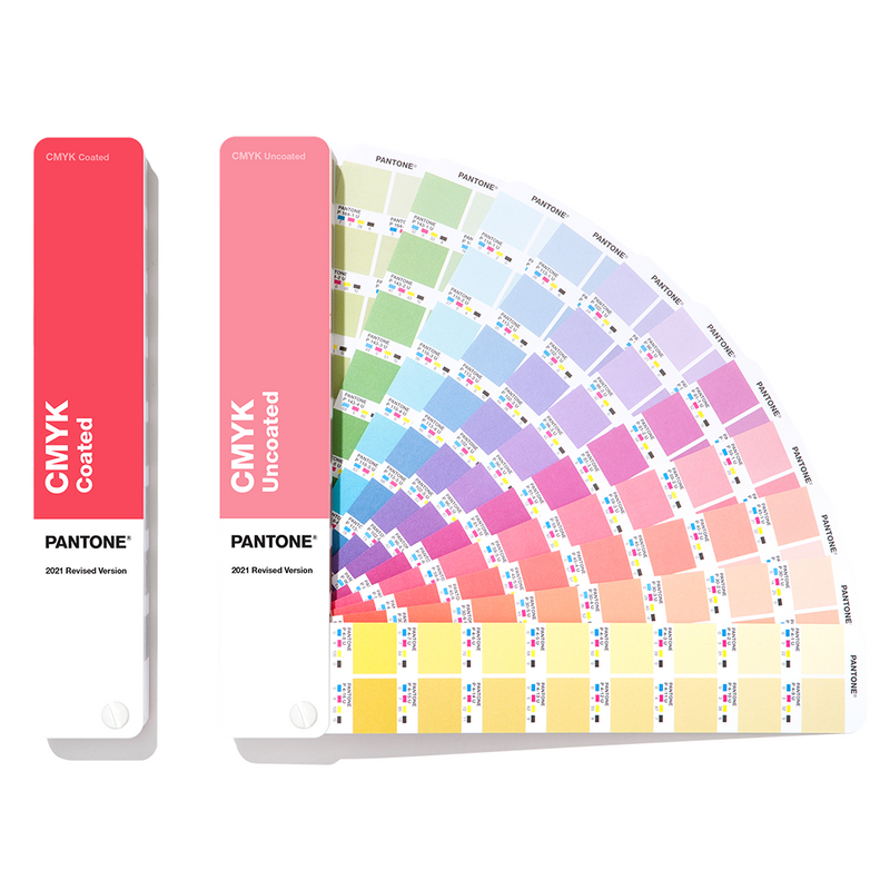 PANTONE CMYK-gids gecoat en ongecoat