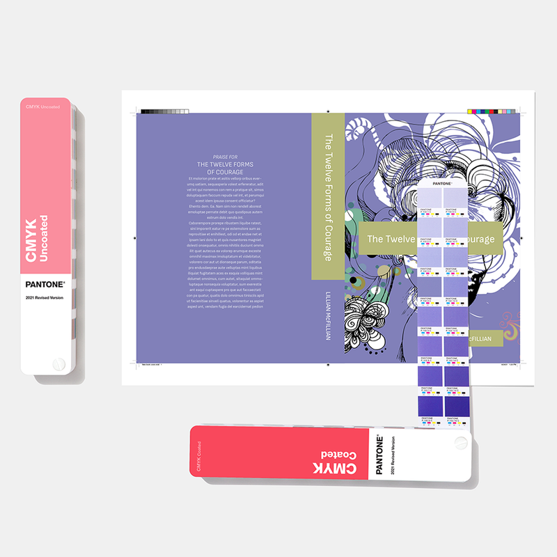 PANTONE CMYK-gids gecoat en ongecoat